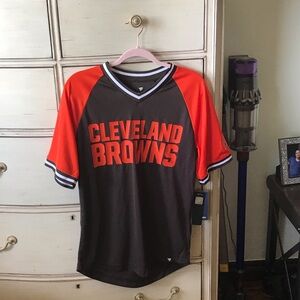 Fanatics Cleveland Browns Black and Orange Shirt